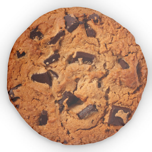 Chocolate Chip Cookie Shaped Pillow