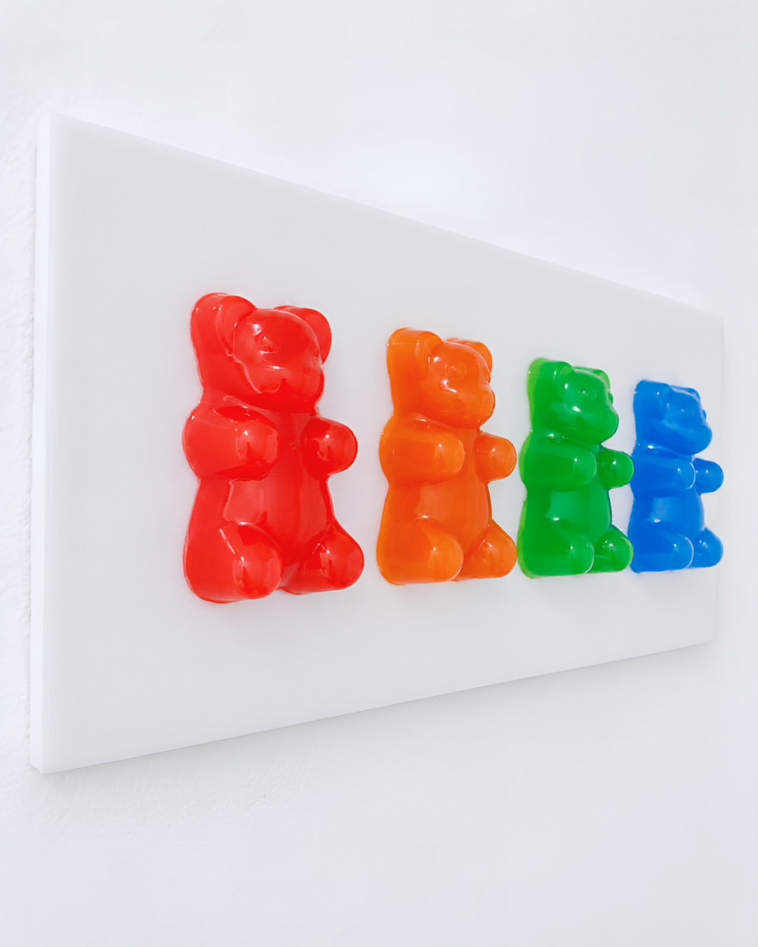 Glow-In-The-Dark Jumbo Gummy Bear Wall Artwork Sculpture Statement Piece
