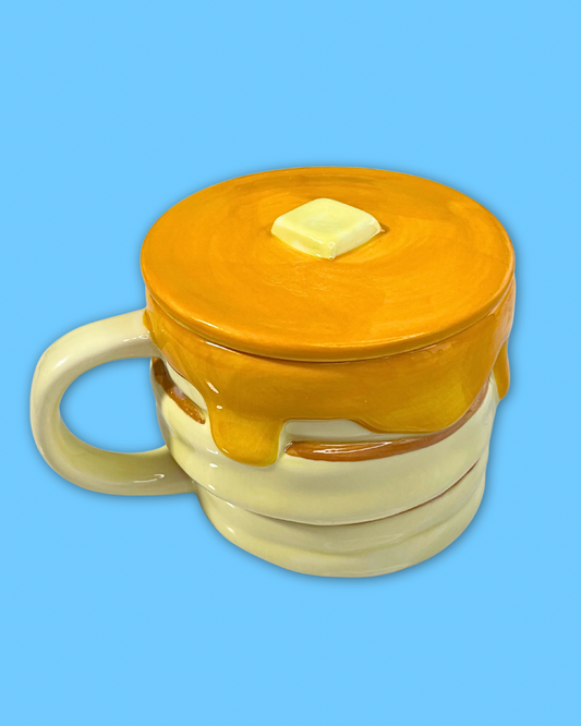 Stack of Pancakes Mug Candle