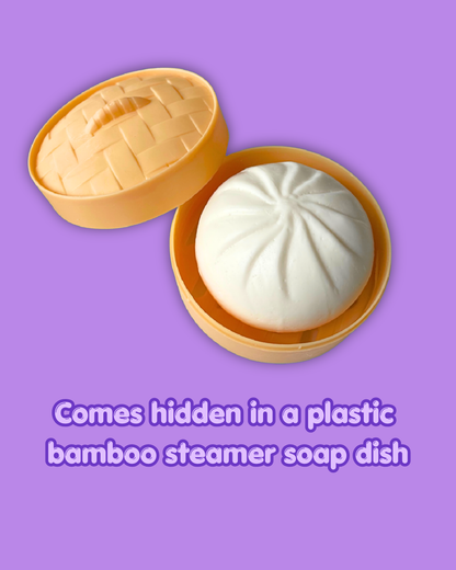 Mystery Glow-In-The-Dark Squishy Dumpling Soap & Soap Dish