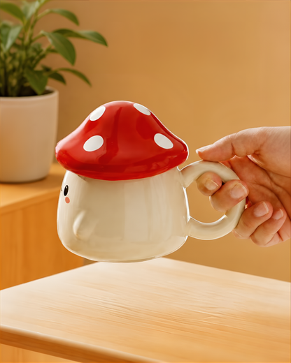 Cute Ceramic Mushroom Mug