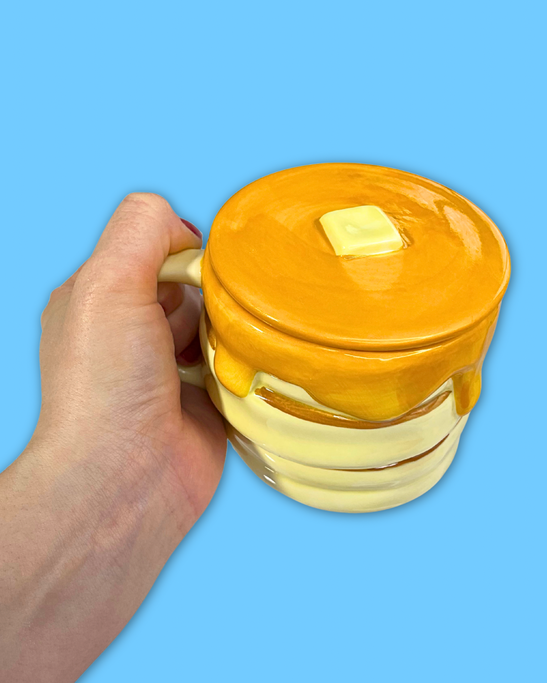 Stack of Pancakes Mug Candle