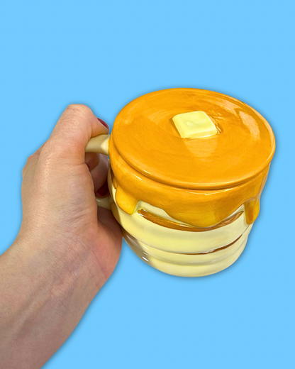 Stack of Pancakes Mug Candle