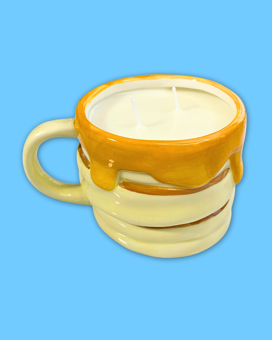 Stack of Pancakes Mug Candle
