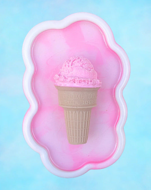 Pink Ice Cream Dream Resin Wall Art - LIMITED EDITION