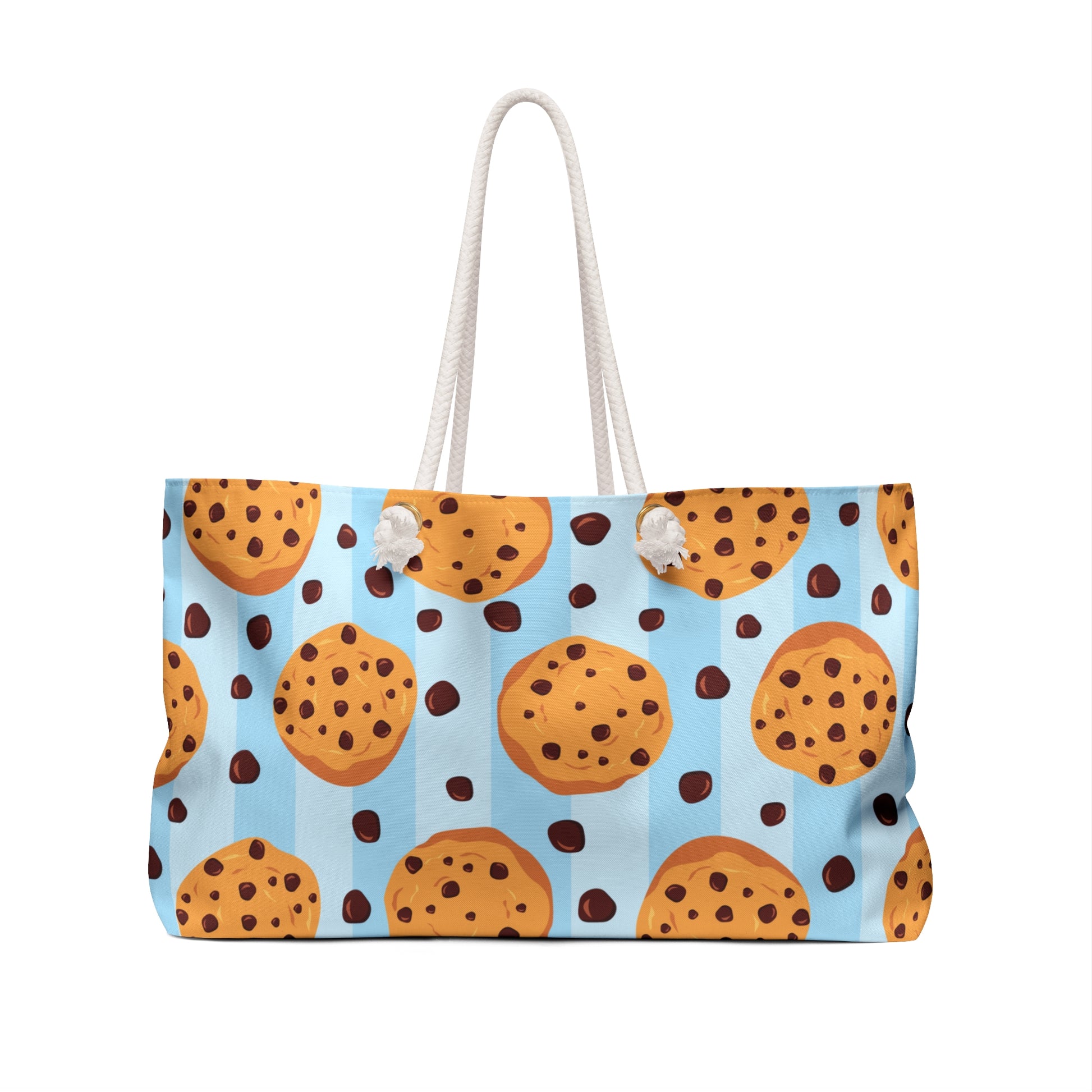 Ucute Foods blue background cookie beach bag