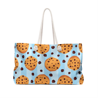 Ucute Foods blue background cookie beach bag