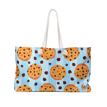 Ucute Foods weekender beach bag blue with cookies