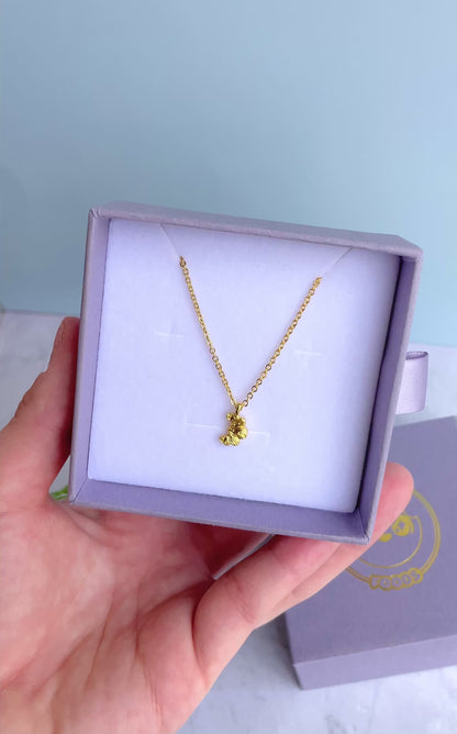 Golden Croissant Necklace